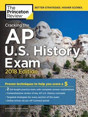 cover image of Cracking the AP U.S. History Exam, 2018 Edition